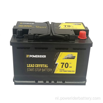 12V 70AH Lood Crystal AGM Start Stop Batterij